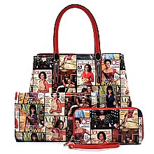 COLLAGE 3 IN 1 MAGAZINE COVER SATCHEL SET