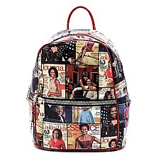 COLLAGE MAGAZINE COVER BACKPACK