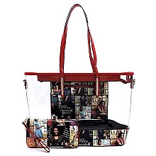 2-in-1 Magazine Cover Collage See Thru Shopper