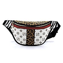 Monogram Leopard Zebra Fanny Pack Waist Bag