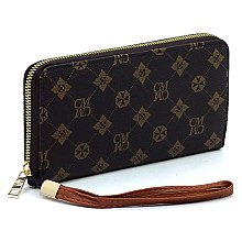 Classic Monogram Zip Around Wallet Wristlet