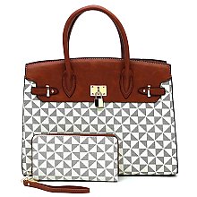 PM Monogram Pad-lock 2-in-1 Satchel Set