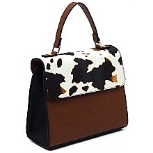 TRENDY Colorblock Top Handle Satchel