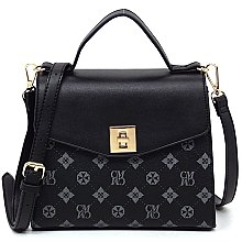 Monogram Twist Lock Flap Satchel