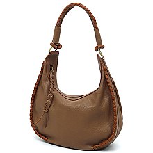 Fashion Whipstitch Shouler Bag Hobo