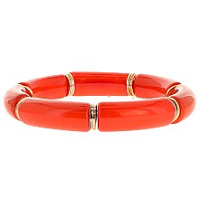 Chunky Tube Acrylic Bamboo Stackable Bracelet