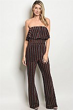 Sleeveless Ruffled Shimmer Jumpsuit - Pack of 6 Pieces