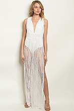 Sheer lace Maxi Dress - Pack of 8 Pieces