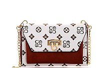 ALBA FASHION LOGO PRINT CROSSBODY WALLET