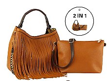 FRINGED 2 IN-1 HOBO
