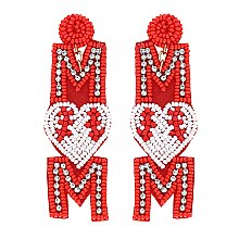 LONG DROP EARRINGS FEATURING "SPORT" MOM