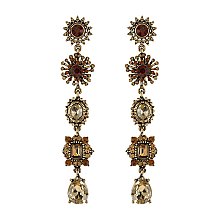 Fashionable Dangly Rhinestone Earring SLE1674