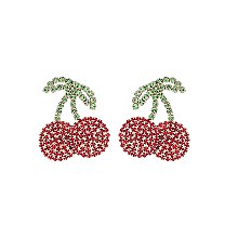 CHERRY RHINESTONE EARRING