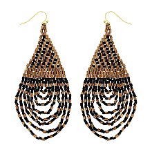 STYLISH BOHEMIAN SEED BEAD BRIGED EARRINGS