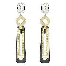 TRENDY METAL DANGLE EARRINGS