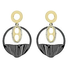 STRIKING METAL DANGLE EARRINGS