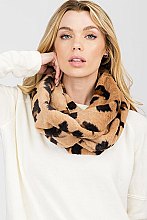 Pack of 12 Fashion Assorted Color Animal Print Infinity Scarf