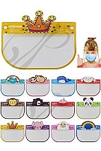 PACK OF 12 CUTE ASSORTED COLOR ANIMAL THEME KIDS FACE SHIELD