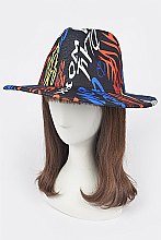 Graffiti Fedora Hat for Women