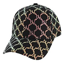 TRENDY SEQUIN ADJUSTABLE BASEBALL CAP