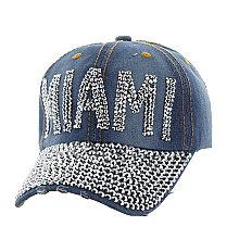 "MIAMI" Rhinestone Cap MEZ883