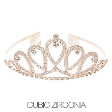 ELEGANT MED Cubic Zirconia TIARA