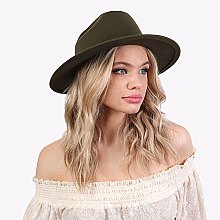 FASHIONABLE SOLID COLOR FEDORA HAT