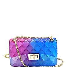 2-Way Small Translucent Embossed Jelly Shoulder Bag