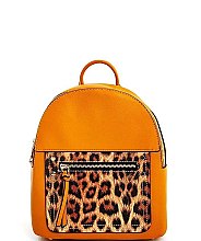LEOPARD TWO TONE BACKPACK