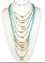 RIBBON MULTI LAYER INFINITY NECKLACE