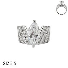 CHIC CZ RING W/ LARGE MARQUISE CUT SLR1698