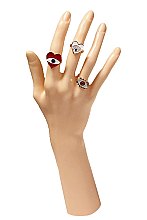 PACK OF (36 PIECES) Assorted Color Evil Eye Ring Set