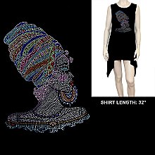 COLORFUL GIRL rhinestone SHIRT