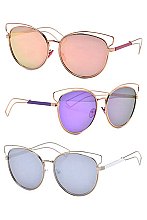 PACK OF 12 ASSORTED COLOR FASHION SUNGLASSES