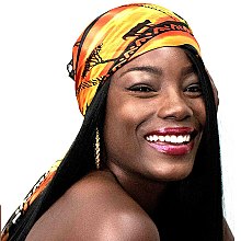 AFRICAN SAFARI PRINT Multi-Colored Satin Scarf / HEAD WRAP