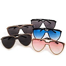 Modern Aviator Retro Pop Sunglasses - Pack of 12 Pieces