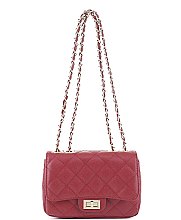 QUILTED SMOOTH STITCH CROSSBODY BAG