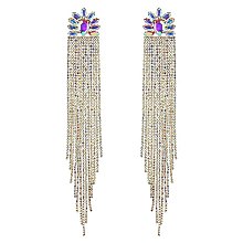 Trendy Waterfall Rhinestone Earrings