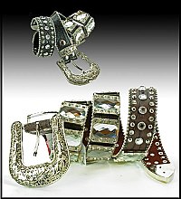 1119 Genuine Leather Stoned Belt
