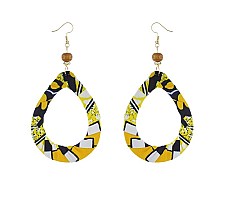 Trendy Teardrop Kente Pattern Hook Er SLE1793