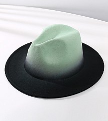 FASHIONABLE TWO TONE FEDORA HAT