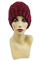 Fashionable Sequin Accent Pom Pom Beanie FM-AT217