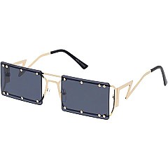 Pack of 12 Semi rimless square sunglasses