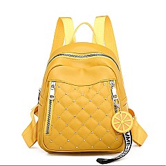 QUILTED - STUDDED CONVERTIBLE CHANGING SATCHEL / BACKPACK