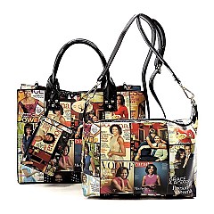 3 IN 1 MAGAZINE COVER COLLAGE SATCHEL