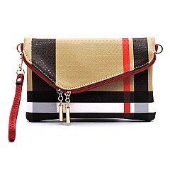 Plaid Check Tartan Envelope Clutch