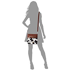 Fashion Animal Print Pocket Crossbody Bag