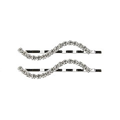 FASHIONABLE WAVY RHINESTONE BOBBY PIN SET SL70406
