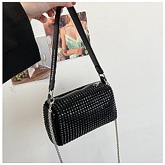 Sparkly Crystals Satchel - Cross-body Bag