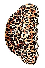 Pack of 12 Stylish Animal Print Hair Claw Clip